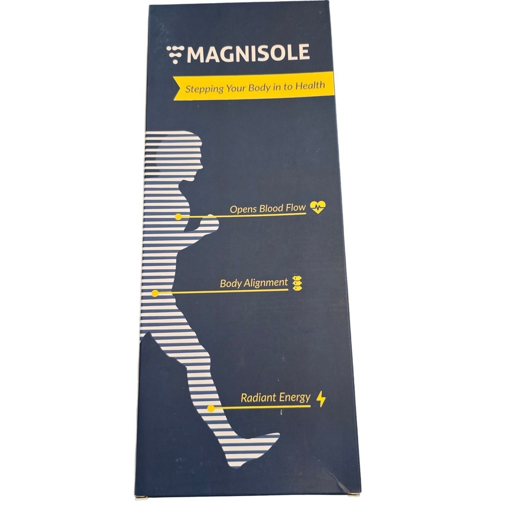 Magnisole Magnetic Acupressure Insoles Unisex One Size Clear Trim to Fit New